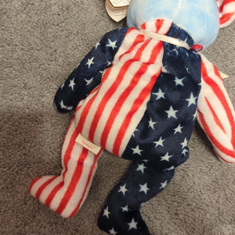 Ty Stars and Stripes Bear Plush Toy Spangle